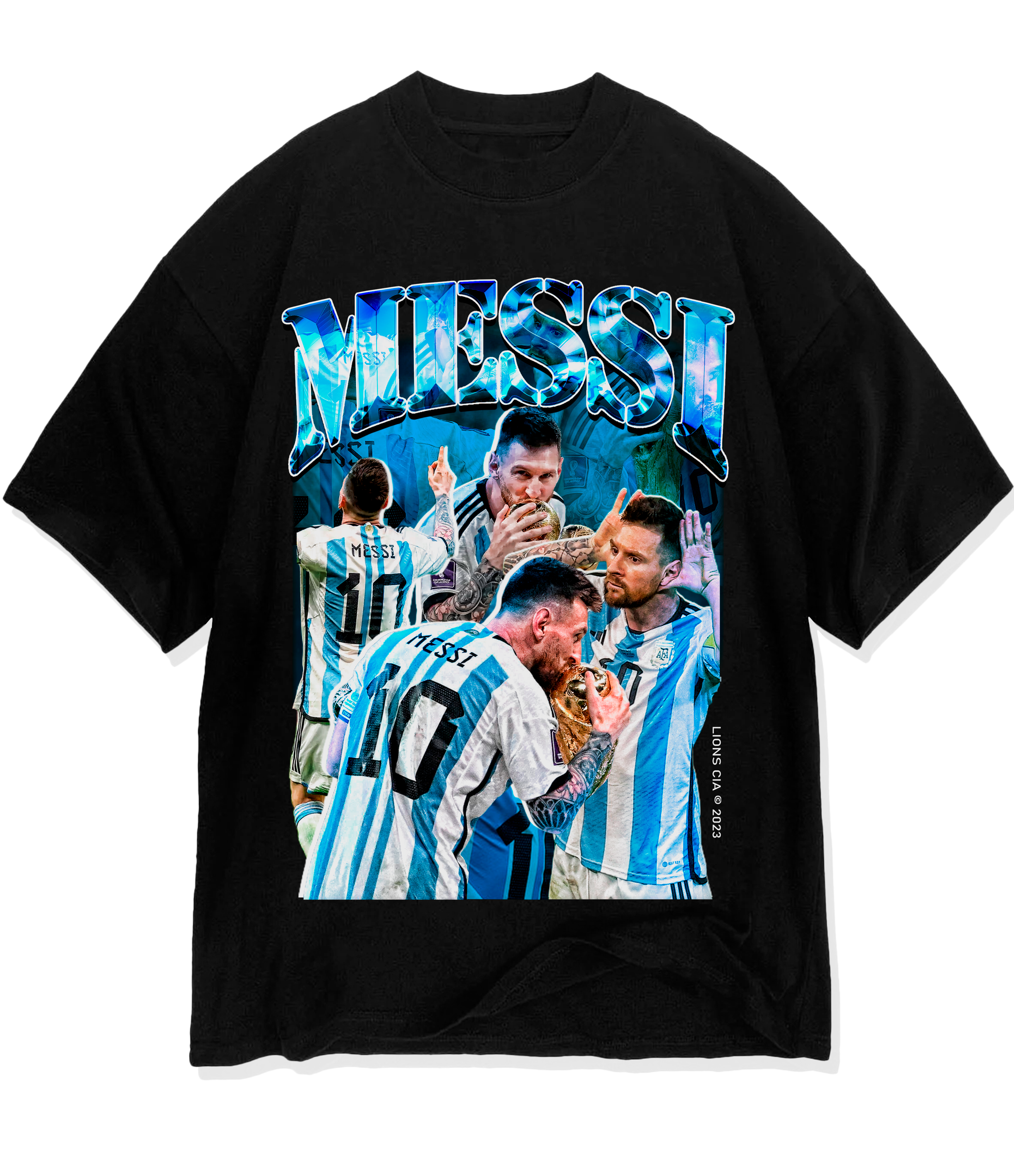 Camiseta Messi Coleção Lifestyle - Estampa Digital Para Meninos Tamanho 4-18