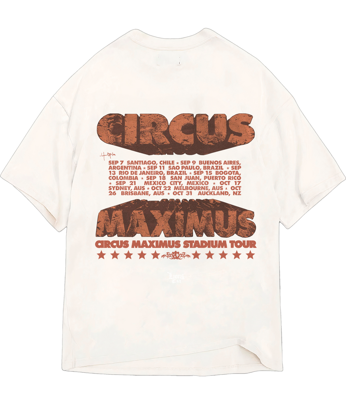 CIRCUS MAXIMUS TOUR CAMISETA